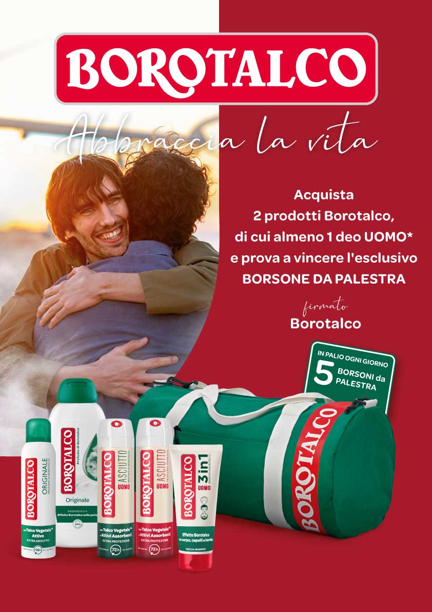 CON BOROTALCO UOMO VINCI L'ESCLUSIVO BORSONE DA PALESTRA